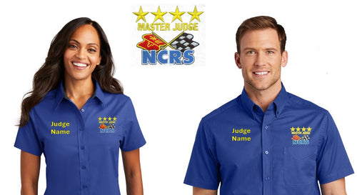 NCRS JUDGE SHIRT -with name EMBROIDERED RIGHT CHEST