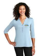 NCRS NORTH CENTRAL LADIES Henley 3/4 Sleeve shirt