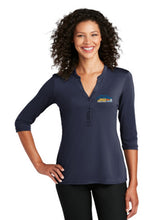 NCRS NORTH CENTRAL LADIES Henley 3/4 Sleeve shirt