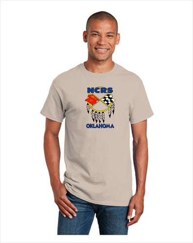 NCRS OKLAHOMA CHAPTER Cotton T-shirt (full logo printed on front)