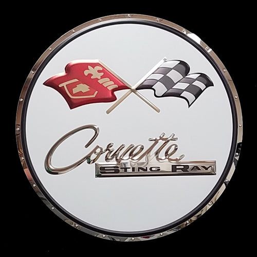 CORVETTE C2 Sting Ray CHROME EMBOSSED 22