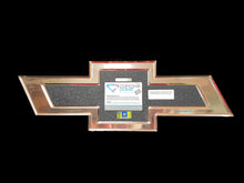 CHEVROLET BLACK BOWTIE EMBOSSED CHOME GARAGE SIGN