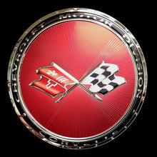 CORVETTE C3 BADGE CHROME EMBOSSED 22"  GARAGE SIGN