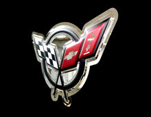 CORVETTE C5 BADGE CHROME EMBOSSED 22"  GARAGE SIGN