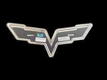 CORVETTE C6 BADGE CHROME EMBOSSED 22"  GARAGE SIGN
