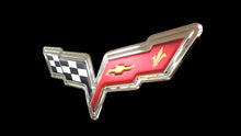 CORVETTE C6 BADGE CHROME EMBOSSED 22"  GARAGE SIGN