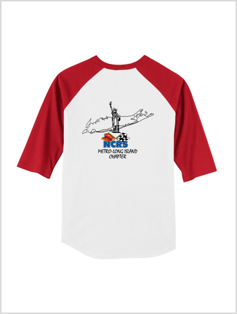 NCRS LONG ISLAND  3/4 sleeve Raglan T-shirt