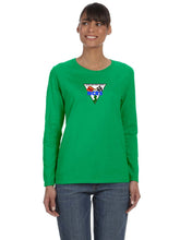 NCRS CENTRAL NEW JERSEY Cotton -LADIES- LONG SLEEVE T-shirt (full logo printed on front)
