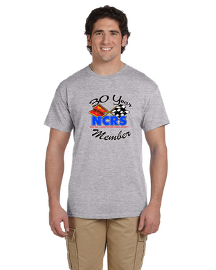 NCRS Cotton  30-year MEMBER ANNIVERSARY T-shirt (full logo printed on front)
